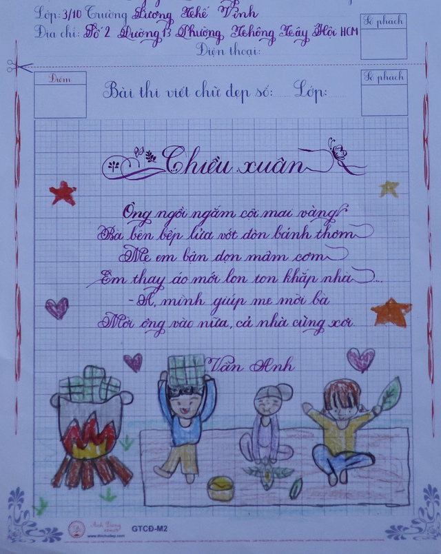 Kết quả sân chơi Chữ đẹp Nhi Đồng số 6- Ảnh 10. Kết quả sân chơi Chữ đẹp Nhi Đồng số 6- Ảnh 10.