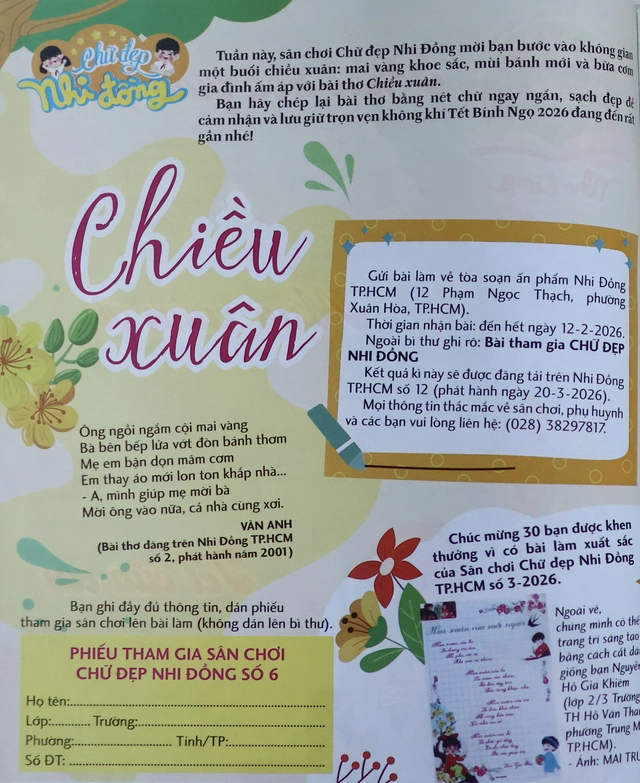 Kết quả sân chơi Chữ đẹp Nhi Đồng số 6- Ảnh 1. Kết quả sân chơi Chữ đẹp Nhi Đồng số 6- Ảnh 1.