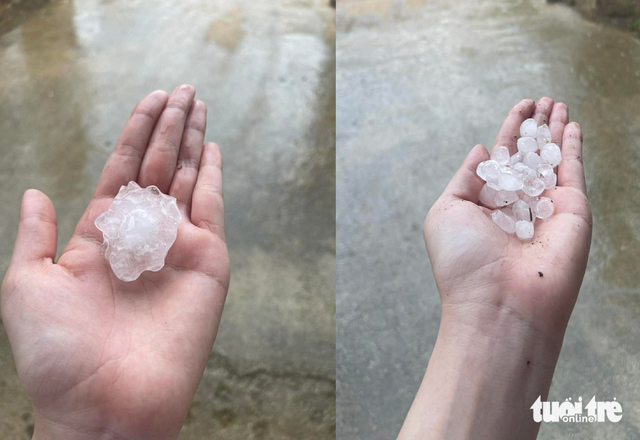 Hailstorm hits mountain commune in Vietnam- Ảnh 1.