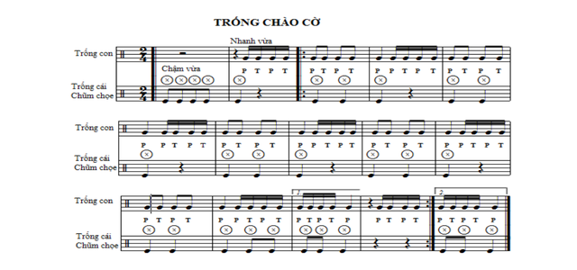 Ký hiệu P và T trong các bài trống Đội có ý nghĩa gì?- Ảnh 3.