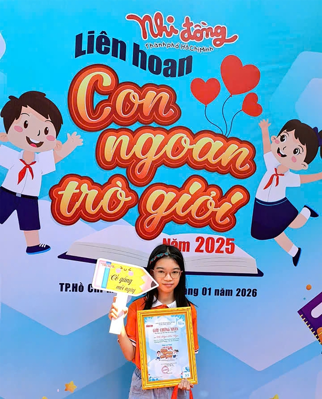 Gương mặt con ngoan trò giỏi: Bông hoa nhỏ hiền ngoan - Ảnh 2.