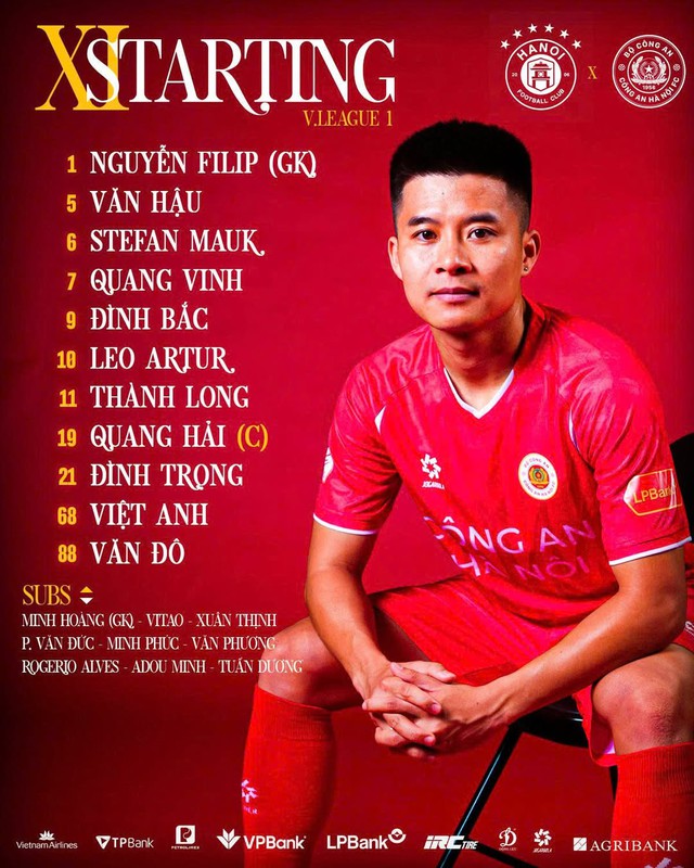 Đình Bắc góp mặt trong đội hình Công An Hà Nội đấu CLB Hà Nội- Ảnh 2.