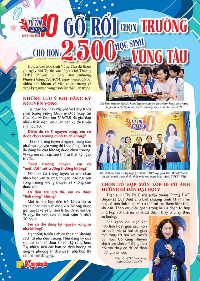 Mời bạn đón đọc Khăn Quàng Đỏ 15, phát hành 15-4: Gỡ rối chọn trường cho học sinh Vũng Tàu- Ảnh 2. Mời bạn đón đọc Khăn Quàng Đỏ 15, phát hành 15-4: Gỡ rối chọn trường cho học sinh Vũng Tàu- Ảnh 2.