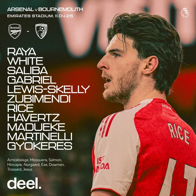 Đội hình xuất phát Arsenal đấu Bournemouth - Ảnh 1.