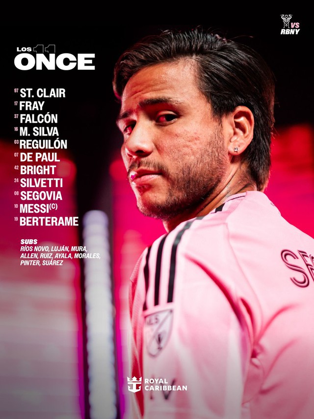 Đội hình ra sân Inter Miami tiếp New York RB: Messi đá chính - Ảnh 1.