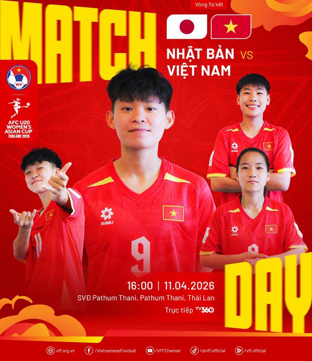 Trực tiếp VCK U20 nữ châu Á 2026: Việt Nam - Nhật Bản - Ảnh 1.