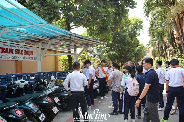 Hơn 400 học sinh lớp 9 trải nghiệm một ngày làm học sinh Trường THPT Tây Thạnh- Ảnh 4.