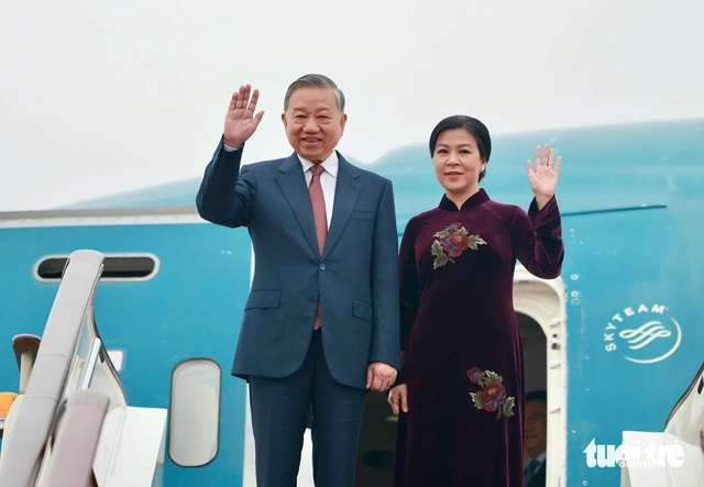 Vietnam’s Party chief, President To Lam arrives in Beijing to begin state visit to China- Ảnh 1. Vietnam’s Party chief, President To Lam arrives in Beijing to begin state visit to China- Ảnh 1.