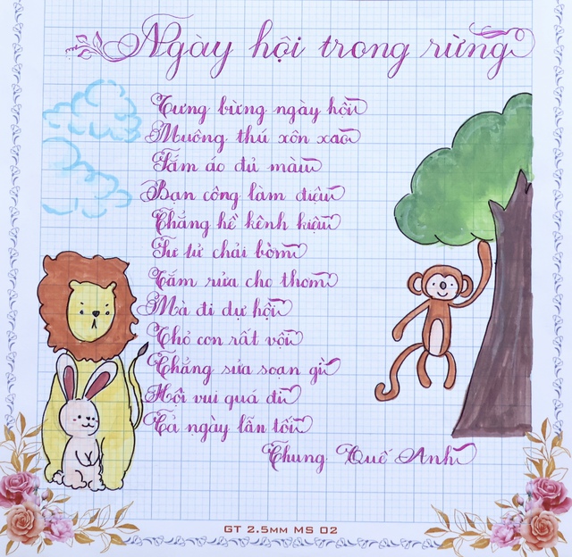 Chữ đẹp Nhi Đồng số 14: 30 bài dự thi xuất sắc- Ảnh 5. Chữ đẹp Nhi Đồng số 14: 30 bài dự thi xuất sắc- Ảnh 5.