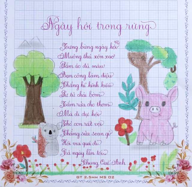 Chữ đẹp Nhi Đồng số 14: 30 bài dự thi xuất sắc- Ảnh 6. Chữ đẹp Nhi Đồng số 14: 30 bài dự thi xuất sắc- Ảnh 6.