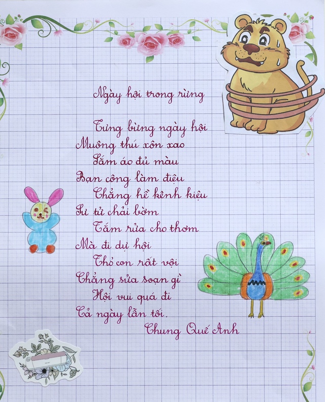 Chữ đẹp Nhi Đồng số 14: 30 bài dự thi xuất sắc- Ảnh 7. Chữ đẹp Nhi Đồng số 14: 30 bài dự thi xuất sắc- Ảnh 7.