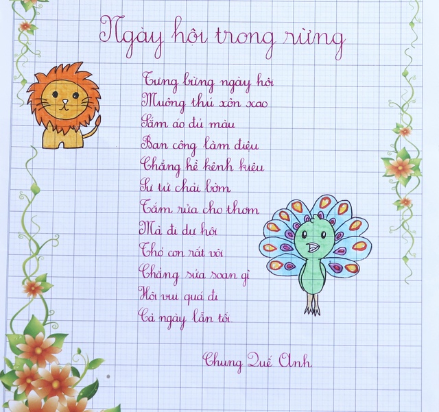 Chữ đẹp Nhi Đồng số 14: 30 bài dự thi xuất sắc- Ảnh 10. Chữ đẹp Nhi Đồng số 14: 30 bài dự thi xuất sắc- Ảnh 10.