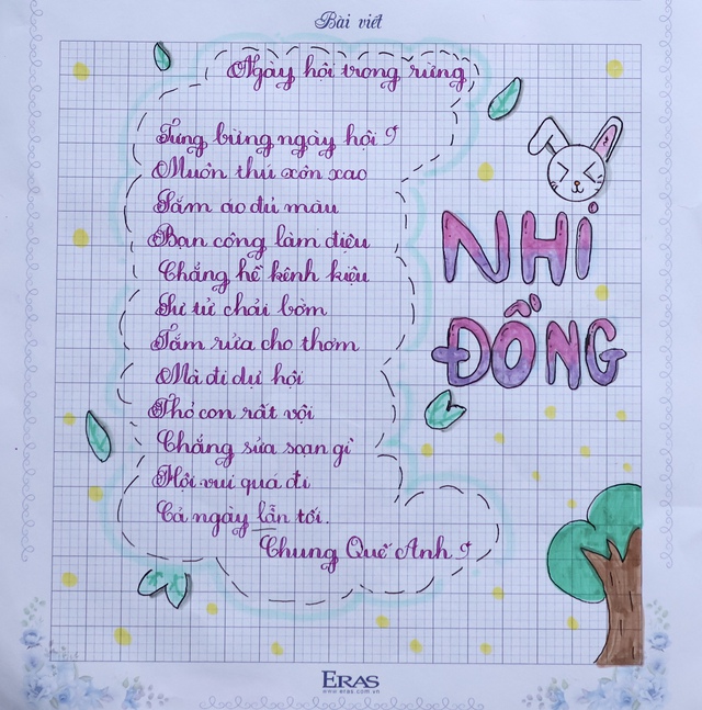 Chữ đẹp Nhi Đồng số 14: 30 bài dự thi xuất sắc- Ảnh 19. Chữ đẹp Nhi Đồng số 14: 30 bài dự thi xuất sắc- Ảnh 19.