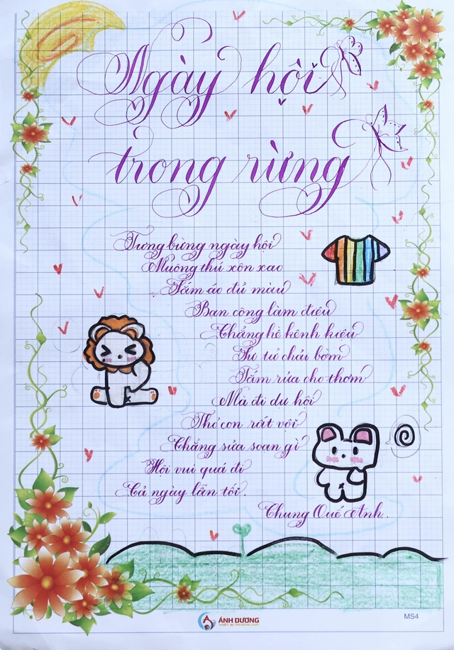 Chữ đẹp Nhi Đồng số 14: 30 bài dự thi xuất sắc- Ảnh 28. Chữ đẹp Nhi Đồng số 14: 30 bài dự thi xuất sắc- Ảnh 28.