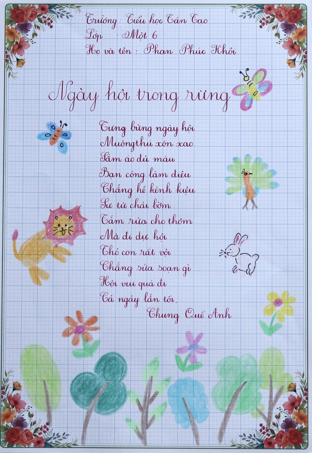 Chữ đẹp Nhi Đồng số 14: 30 bài dự thi xuất sắc- Ảnh 30. Chữ đẹp Nhi Đồng số 14: 30 bài dự thi xuất sắc- Ảnh 30.