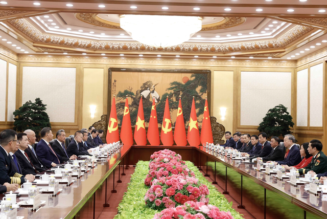 Vietnam Party General Secretary, State President To Lam receives grand state welcome in China - Ảnh 10.