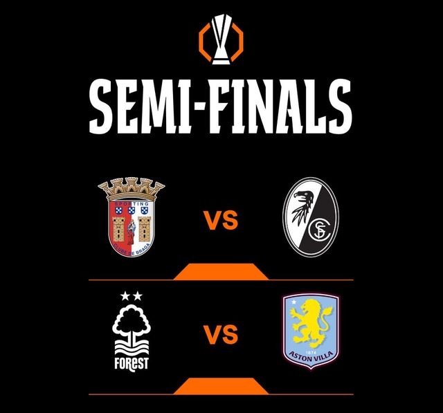 Lộ diện 2 cặp bán kết Europa League: Nottingham đấu Aston Villa- Ảnh 1.