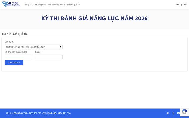 Công bố điểm thi đánh giá năng lực Đại học Quốc gia TP.HCM đợt 1 năm 2026- Ảnh 2.
