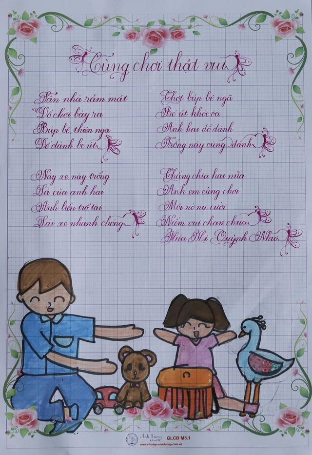 Kết quả sân chơi Chữ đẹp Nhi Đồng số 15 - Ảnh 1.