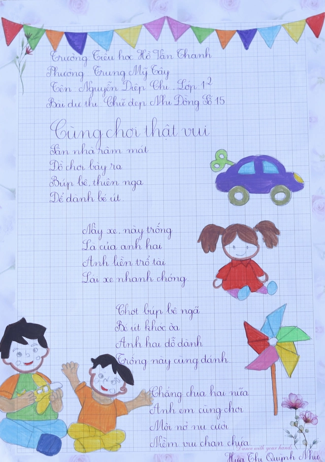 Kết quả sân chơi Chữ đẹp Nhi Đồng số 15 - Ảnh 24.