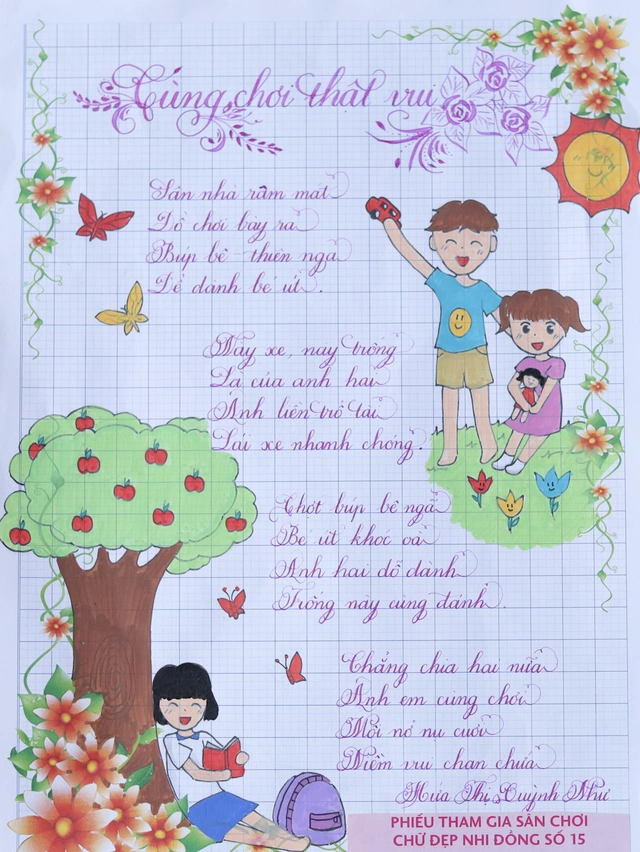 Kết quả sân chơi Chữ đẹp Nhi Đồng số 15 - Ảnh 30.