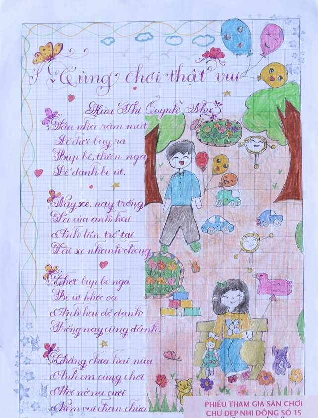 Kết quả sân chơi Chữ đẹp Nhi Đồng số 15 - Ảnh 31.