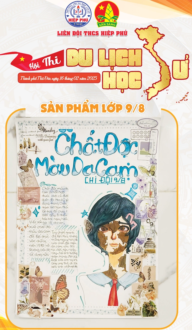 Tổng phụ trách Đội Trường THCS Hiệp Phú biến sân trường thành "Con đường lịch sử" - Ảnh 5.