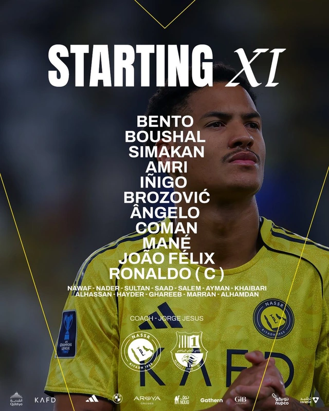 Đội hình xuất phát Al Nassr đấu Al Ahli Doha: Ronaldo đá chính- Ảnh 1.