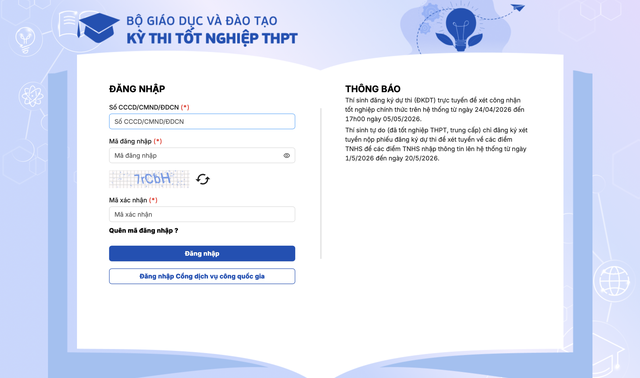 Hướng dẫn chi tiết đăng ký thi tốt nghiệp THPT 2026 trên hệ thống online- Ảnh 2.