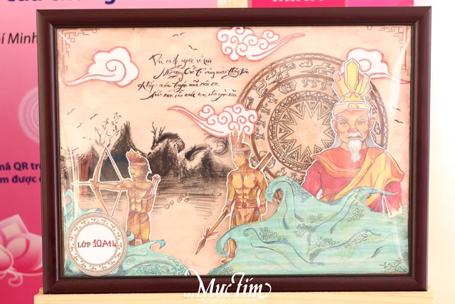 Học sinh Trường THPT Hùng Vương xem thầy cô kể chuyện cội nguồn trên sân khấu - Ảnh 8.