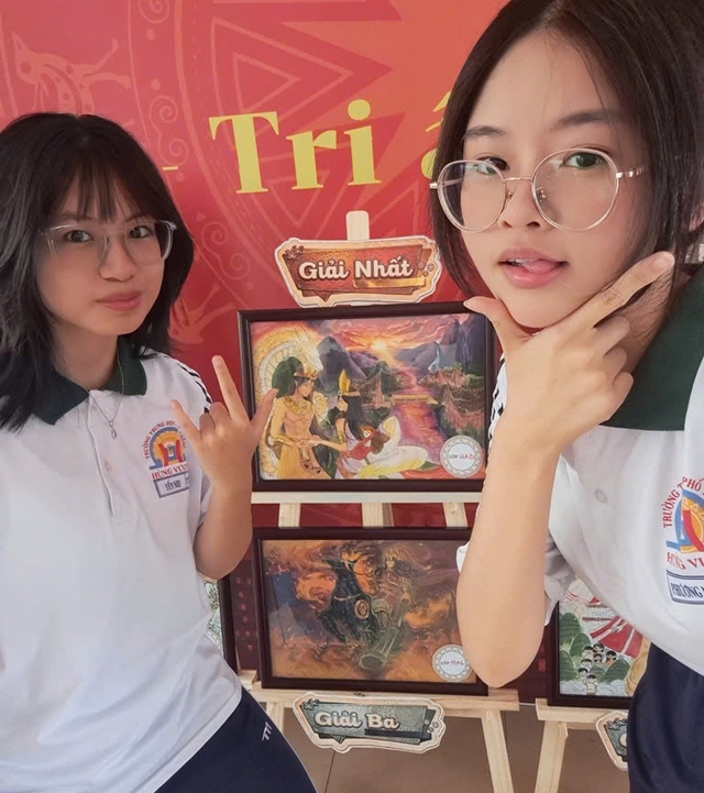 Học sinh Trường THPT Hùng Vương xem thầy cô kể chuyện cội nguồn trên sân khấu - Ảnh 6.