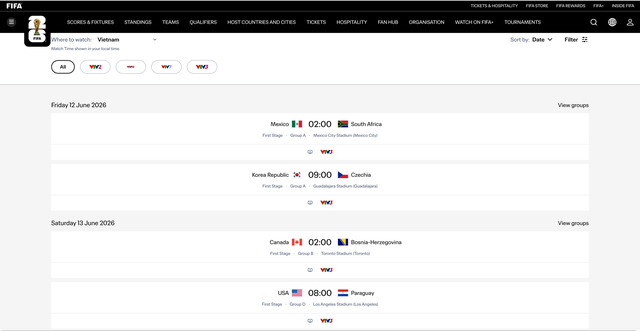 FIFA lists Vietnam Television as World Cup 2026 broadcaster in Vietnam - Ảnh 2.