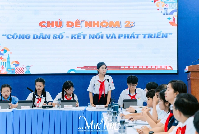 Đại biểu Hội đồng Trẻ em TP.HCM đưa ý tưởng 7 ngày sống đẹp trên không gian mạng - Ảnh 3.