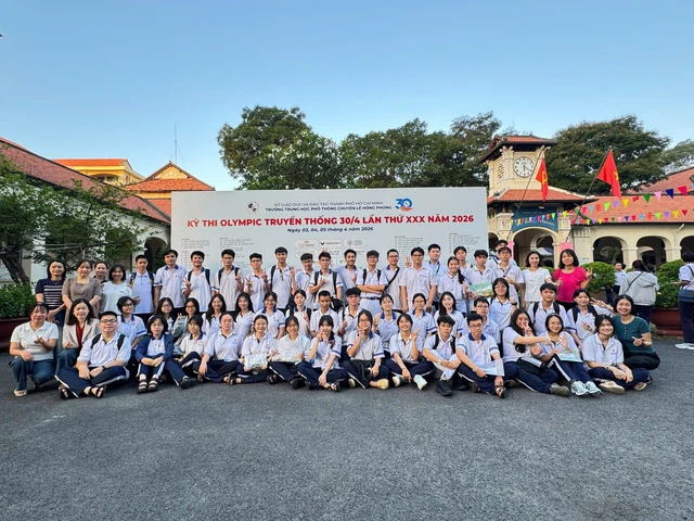 10 trường THPT xếp hạng cao tại Kỳ thi Olympic truyền thống 30-4 - Ảnh 1.