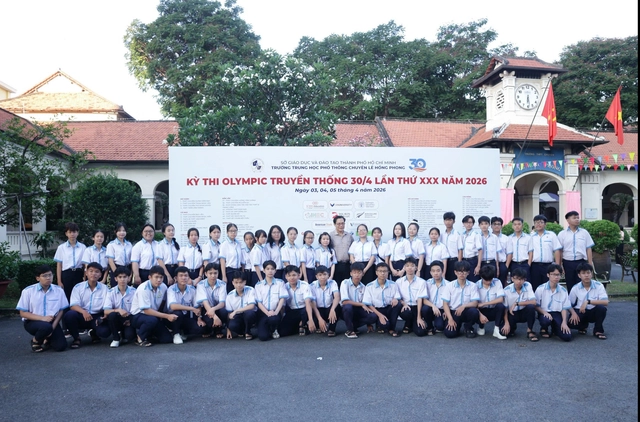 10 trường THPT xếp hạng cao tại Kỳ thi Olympic truyền thống 30-4 - Ảnh 2.