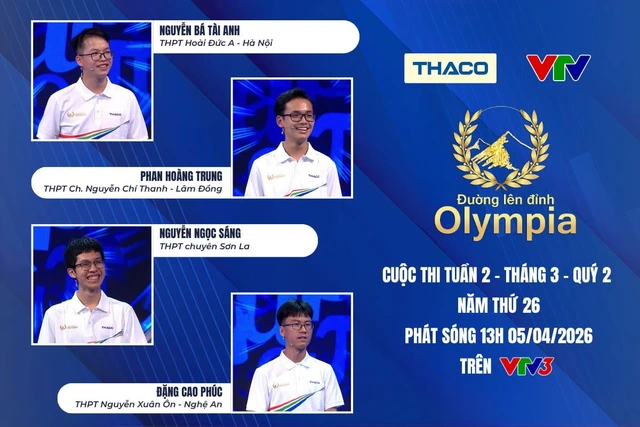 Nam sinh Sơn La thắng áp đảo tại Đường lên đỉnh Olympia - Ảnh 1. Nam sinh Sơn La thắng áp đảo tại Đường lên đỉnh Olympia - Ảnh 1.