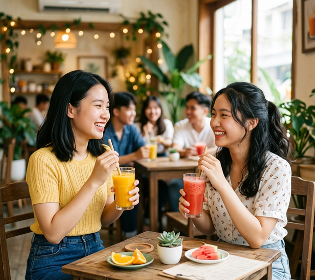 Nhà hàng, quán ăn khuyến mãi để khách... không dùng điện thoại khi ăn uống- Ảnh 1.