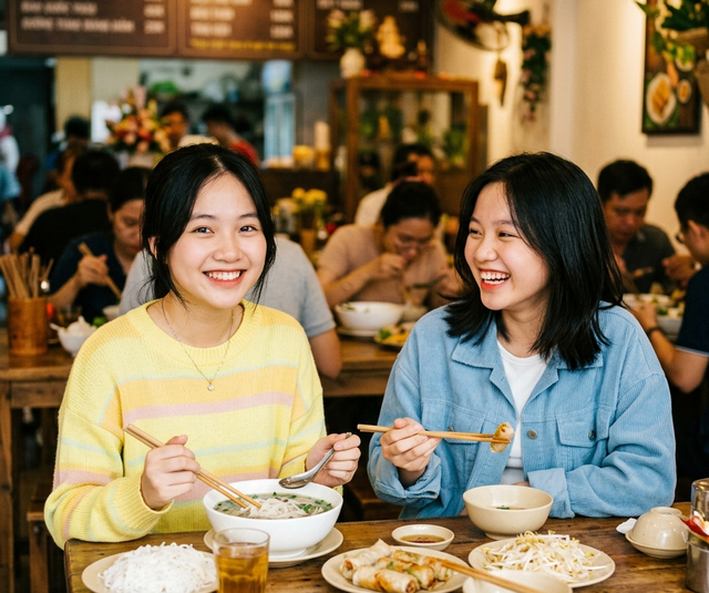 Nhà hàng, quán ăn khuyến mãi để khách... không dùng điện thoại khi ăn uống- Ảnh 2.