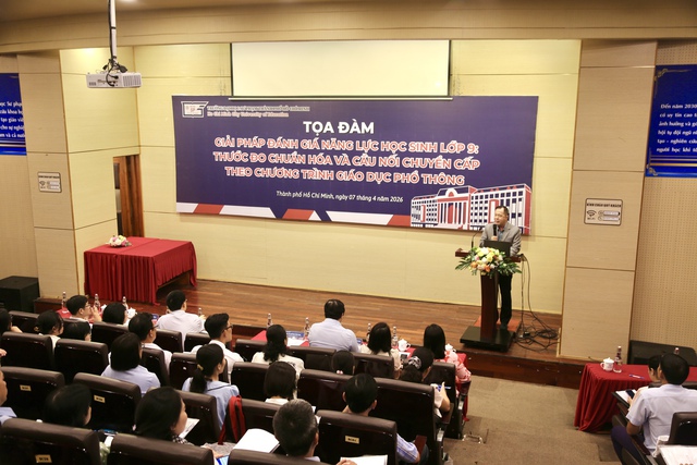 Trường đại học Sư phạm TP.HCM giới thiệu công cụ đánh giá năng lực chuyên biệt cho học sinh lớp 9 - Ảnh 2.