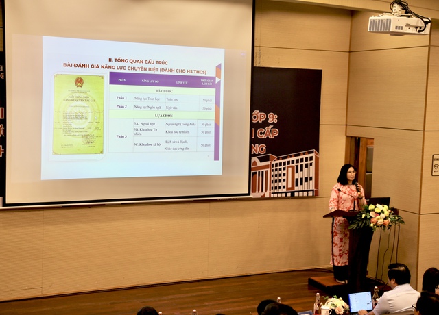 Trường đại học Sư phạm TP.HCM giới thiệu công cụ đánh giá năng lực chuyên biệt cho học sinh lớp 9 - Ảnh 3.