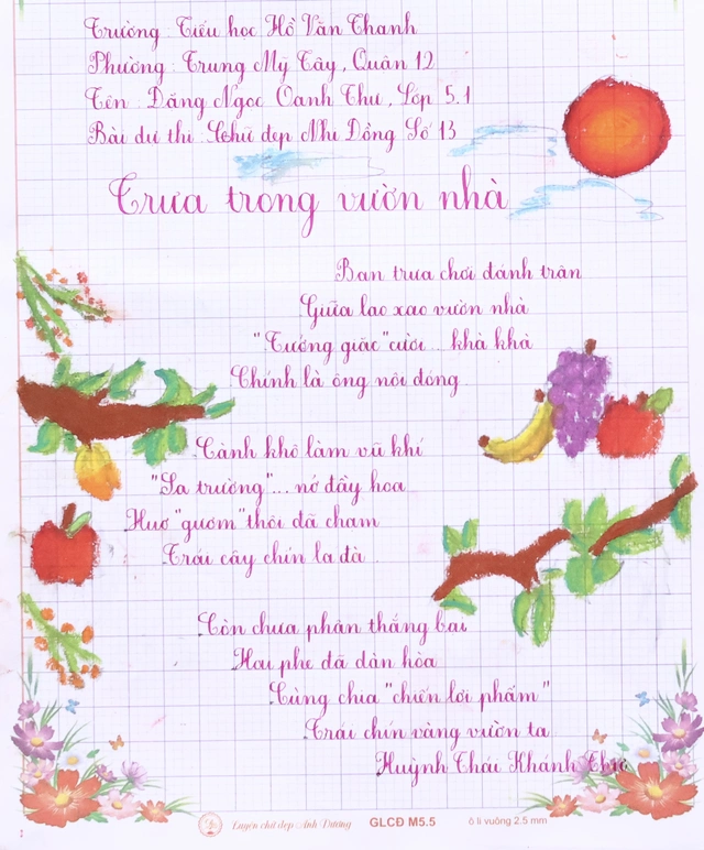 Kết quả sân chơi Chữ đẹp Nhi Đồng số 13- Ảnh 6.