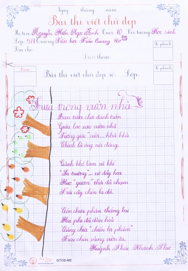 Kết quả sân chơi Chữ đẹp Nhi Đồng số 13- Ảnh 19.