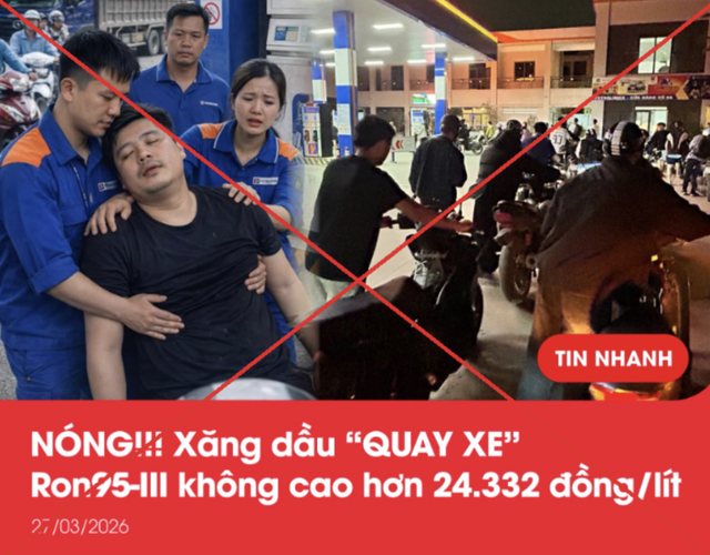 Hanoi police warn man for posting AI-generated image of fainting incident at petrol station- Ảnh 1.