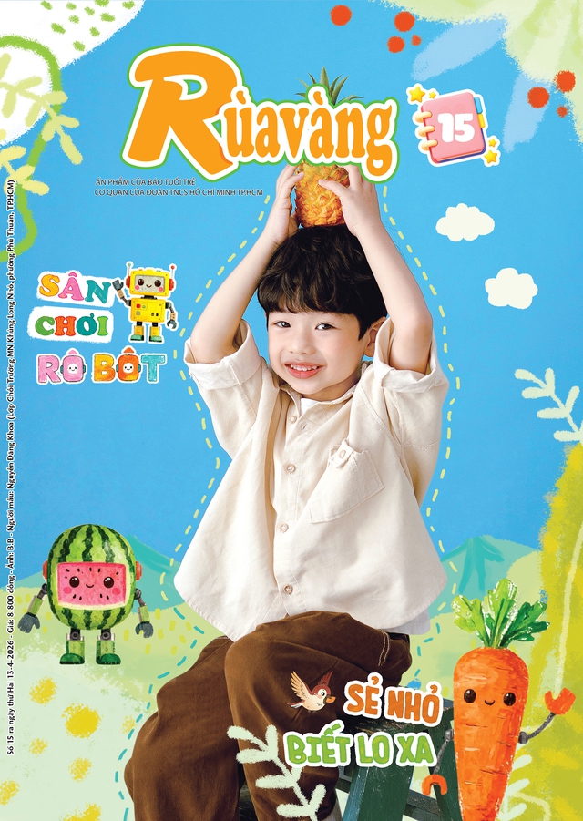 Mời các bạn đón đọc Rùa Vàng 15, phát hành 13-4-2026:  Chơi cùng… Rô bốt! - Ảnh 1.