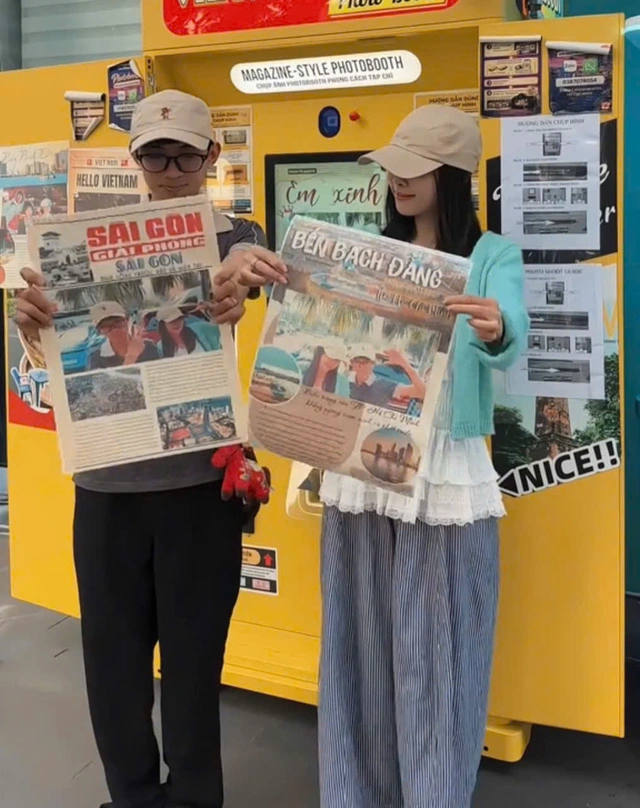 Photobooth phong cách báo chí thu hút các bạn trẻ - Ảnh 1.