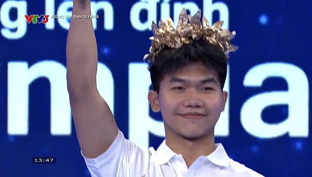Đường lên đỉnh Olympia: Nam sinh Trường THPT chuyên Thái Bình lấy lại ngôi đầu ở phút cuối- Ảnh 1.