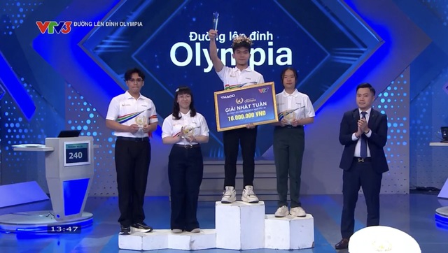Đường lên đỉnh Olympia: Nam sinh Trường THPT chuyên Thái Bình lấy lại ngôi đầu ở phút cuối- Ảnh 5.