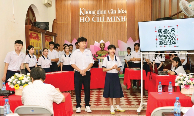 Đa dạng hoạt động tìm hiểu học tập tại không gian về Bác - Ảnh 4.