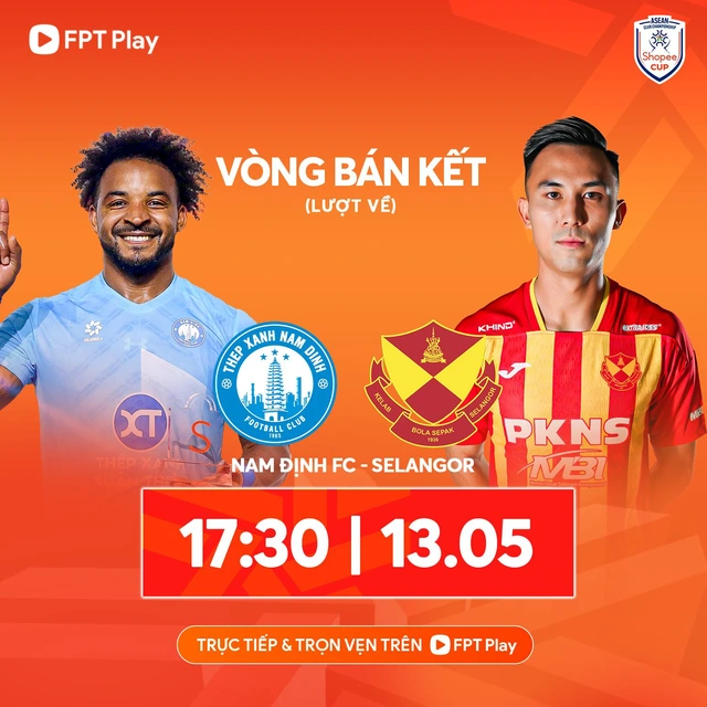 17h30 hôm nay 13-5, xem Nam Định đấu Selangor tại Shopee Cup trên kênh nào? - Ảnh 1.