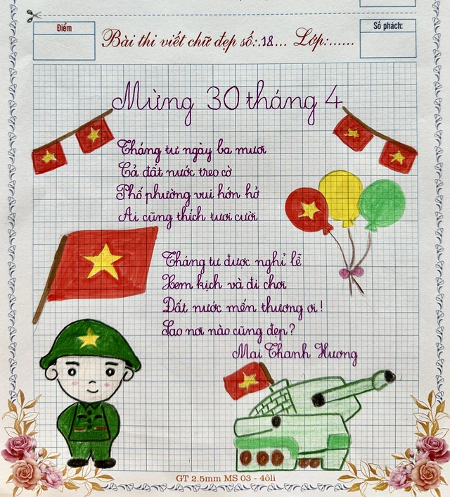 Kết quả sân chơi Chữ đẹp Nhi Đồng số 18 - Ảnh 3.